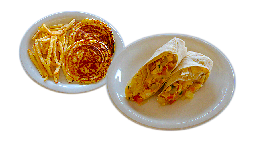 pancake_fries_egg_burrito_breakfast